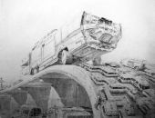 Steven C. Harvey By Their Vehicles Shall Ye Know Them, 2011, μολύβι σε χαρτί, 58 x 73.5 cm, παραχώρηση του καλλιτέχνη