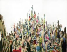 LA PRUA (THE PROW), 2009 OIL ON CANVAS 220 X 870 CM