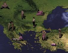 FLUXUS OF GIRLS ON EUROPE, 2010 STILL FROM THE VIDEO, 6 CHANNEL SOUND INSTALLATION 3’