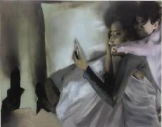 UNTITLED (ALPHA AND HER MOTHER), 2013 OIL ON CANVAS 80 X 120 CM