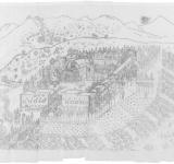 NIKOS ALEXIOU, MOUNT ATHOS, PENCIL ON PAPER, COURTESY OF ITYS FOUNDATION, ATHENS