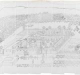 NIKOS ALEXIOU, MOUNT ATHOS, PENCIL ON PAPER, COURTESY OF ITYS FOUNDATION, ATHENS