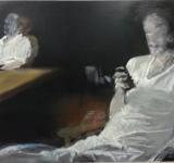 UNTITLED (CAMILO AND BENJAMIN), 2013  OIL ON CANVAS 80 X 120 CM